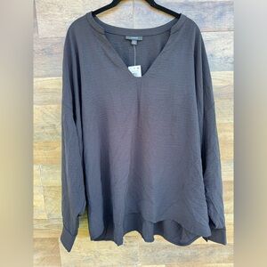 NWT Alfani Black Long Sleeve Blouse